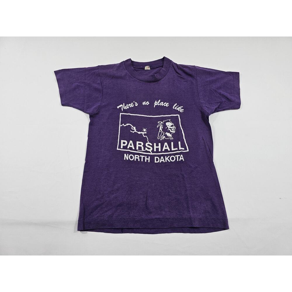 Parshall North Dakota T-Shirt There is no Place Like Purple Sz S 1980s